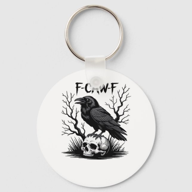 F-Caw-F Essential Vintage Cool Key Ring (Front)