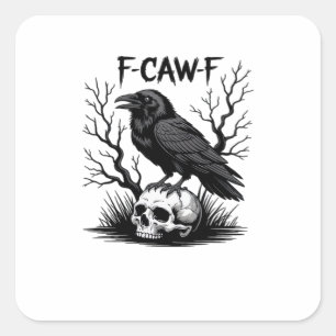 F Caw F Essential Vintage Cool Look Square Sticker