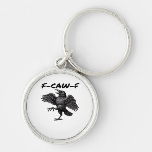 F-Caw-F Essential Vintage Graphic Key Ring