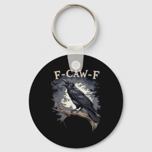 F-Caw-F Funny Bird Crow Creative Casual Key Ring