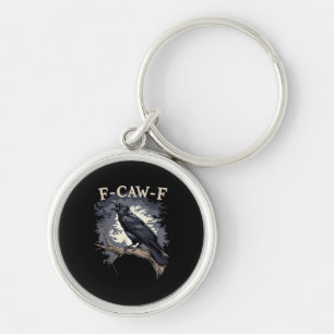 F-Caw-F Funny Bird Crow Creative Casual Key Ring