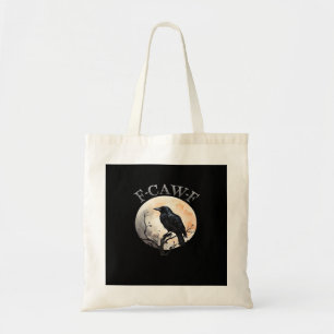 F Caw F Funny Bird Moon Minimal Clean Style Tote Bag