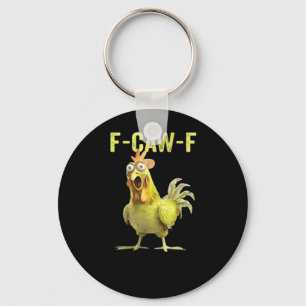 F-Caw-F Funny Chicken Classic Creative Casual Key Ring