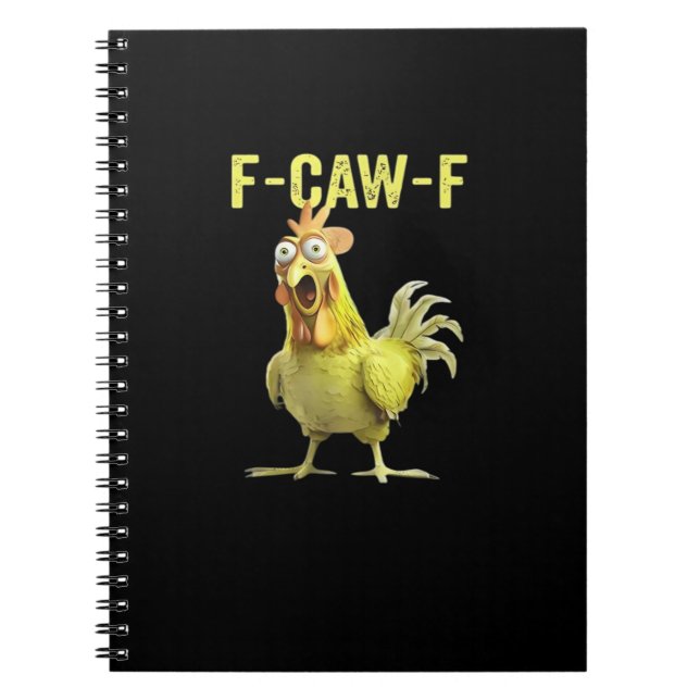 F Caw F Funny Chicken Classic Creative Casual Notebook (Front)