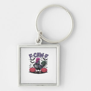 F-Caw-F Funny Chicken Classic Retro Graphic Key Ring
