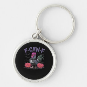 F Caw F Funny Chicken Classic Simple Clean Style Key Ring