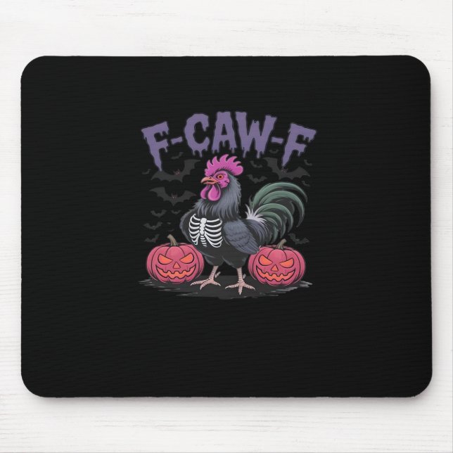 F Caw F Funny Chicken Classic Simple Clean Style Mouse Pad (Front)