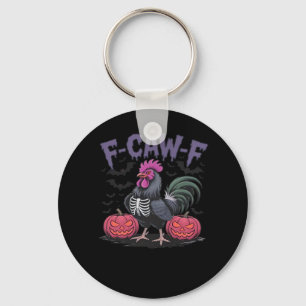 F-Caw-F Funny Chicken Classic Simple Style Key Ring