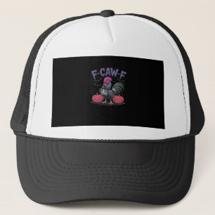 F-Caw-F Funny Chicken Classic Simple Style Trucker Hat