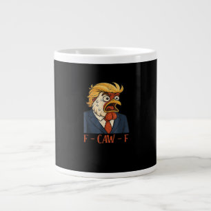 F Caw F Funny Chicken Classic Vintage Cool Style Large Coffee Mug