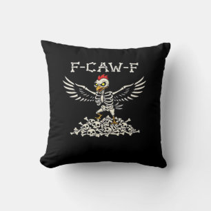 F-Caw-F Funny Chicken Halloween Cool Unique Cushion