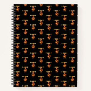 F Caw F Funny Chicken Pun Dark Humour Sarcasm Notebook