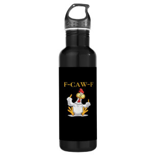 F-Caw-F Funny Chicken Retro Classic 710 Ml Water Bottle