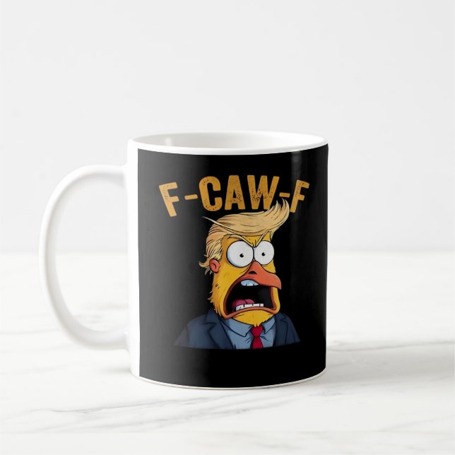 F-Caw-F Funny Chicken Rooster Classic Coffee Mug (Left)