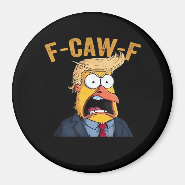 F-Caw-F Funny Chicken Rooster Classic Magnet (Front)