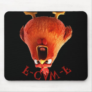 F-caw-f Funny Chicken Rooster Humour Quote Mouse Pad