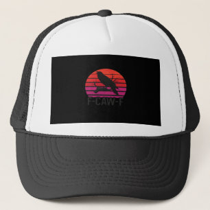 F-Caw-F Funny Crow Classic Minimal Clean Trucker Hat