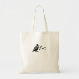 F-Caw-F Funny Crow Raven Pun F-Off Subtle F-Bomb Tote Bag
