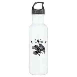F Caw F Funny Crow Vintage Graphic 710 Ml Water Bottle