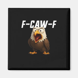F-Caw-F Funny F-Caw-F Gear Retro Classic Magnet