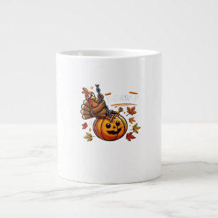 F-Caw-F Funny For Men Women Thanksgiving-Christmas Large Coffee Mug