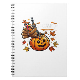 F-Caw-F Funny For Men Women Thanksgiving-Christmas Notebook