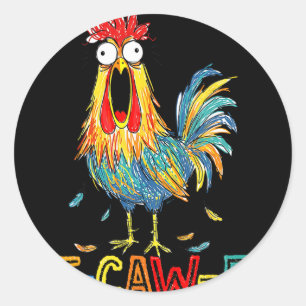 F-caw-f Funny Gifts Idea For Work F Caw F Funny Of Classic Round Sticker