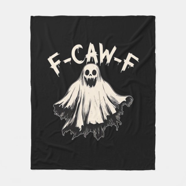 F-Caw-F Funny Humour Cool Unique Fleece Blanket (Front)