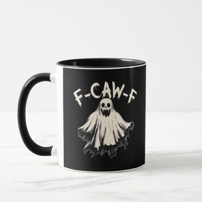 F-Caw-F Funny Humour Cool Unique Mug (Left)