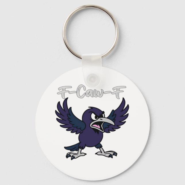 F-Caw-F Funny Key Ring (Front)