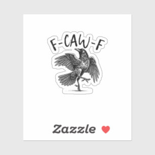 F-Caw-F Funny Raven Crow Spooky Season Creative Ca