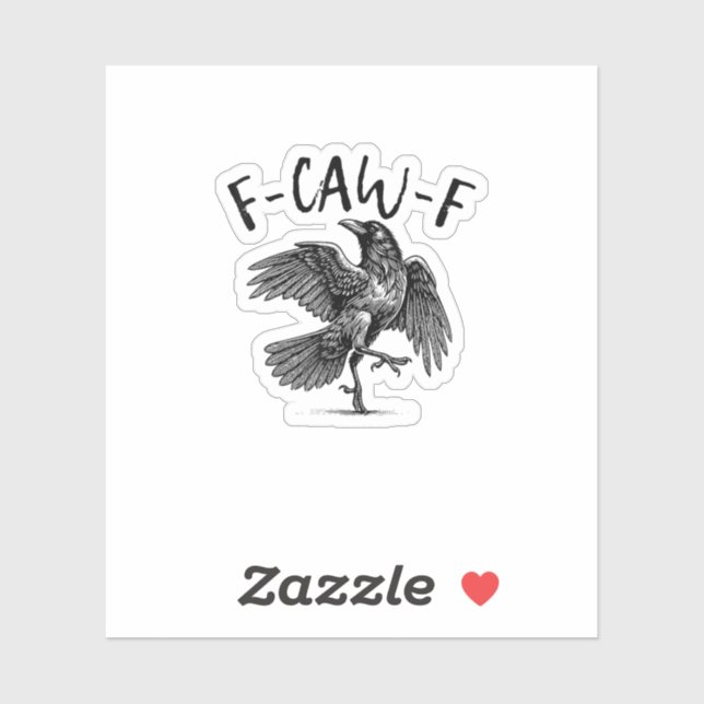 F-Caw-F Funny Raven Crow Spooky Season Creative Ca (Sheet)