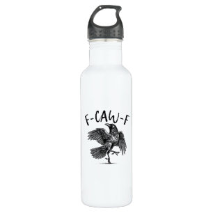 F-Caw-F Funny Raven Crow Spooky Season Creative Ca 710 Ml Water Bottle