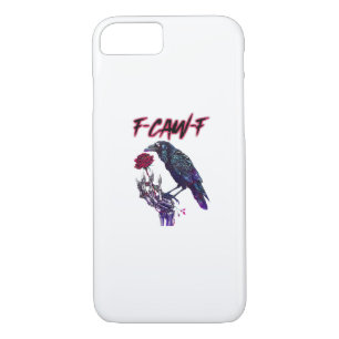 F-Caw-F Funny Raven Crow Spooky Season Halloween R iPhone 8/7 Case