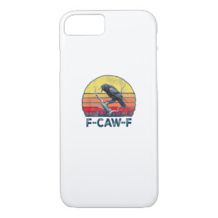 F-Caw-F Funny Raven Crow Vintage Gothic Bird Pun M iPhone 8/7 Case