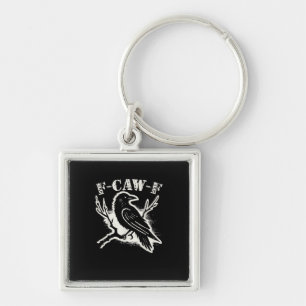 F-Caw-F Funny Raven Vintage Crow Sarcastic Humour  Key Ring