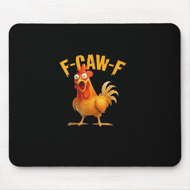 F-Caw-F Funny Unique Mouse Pad (Front)