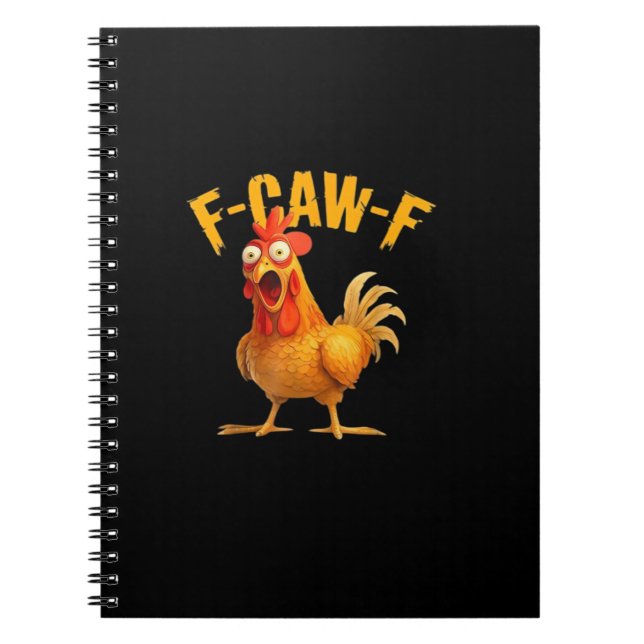 F-Caw-F Funny Unique Notebook (Front)
