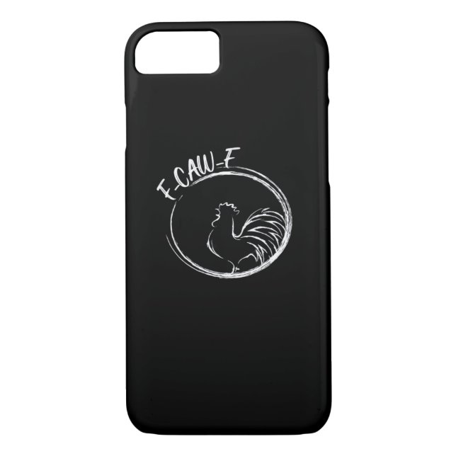 F-Caw-F Funny Wordplay Quote Retro Style Case-Mate iPhone Case (Back)