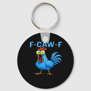 F-Caw-F Graphic Gear Creative Design Key Ring