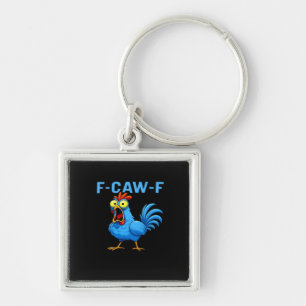 F-Caw-F Graphic Gear Creative Design Key Ring