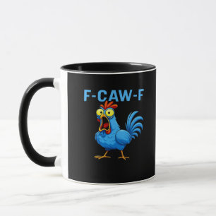 F-Caw-F Graphic Gear Creative Design Mug