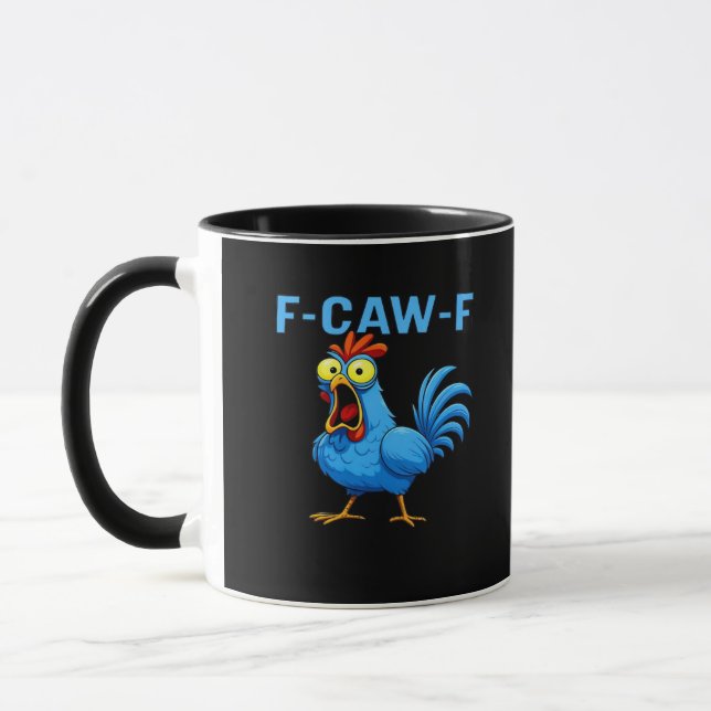 F-Caw-F Graphic Gear Creative Design Mug (Left)