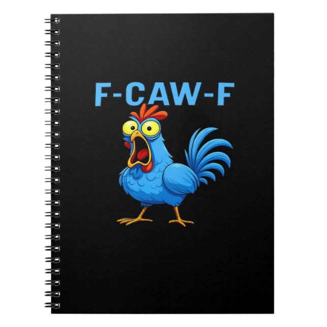 F-Caw-F Graphic Gear Creative Design Notebook (Front)