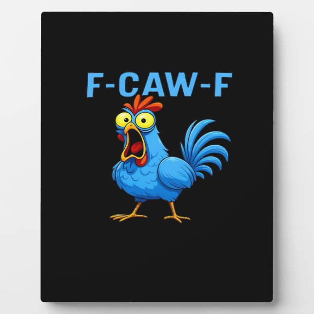 F-Caw-F Graphic Gear Creative Design Plaque (Front)