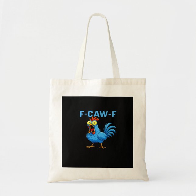 F-Caw-F Graphic Gear Creative Design Tote Bag (Front)