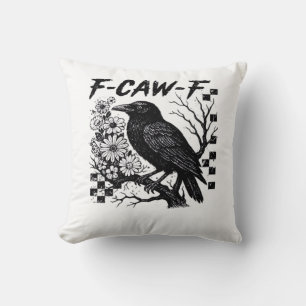 F-Caw-F Halloween Bird Cushion