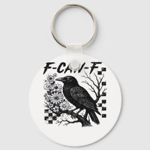 F-Caw-F Halloween Bird Key Ring