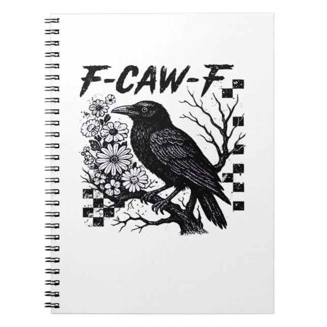 F-Caw-F Halloween Bird Notebook (Front)