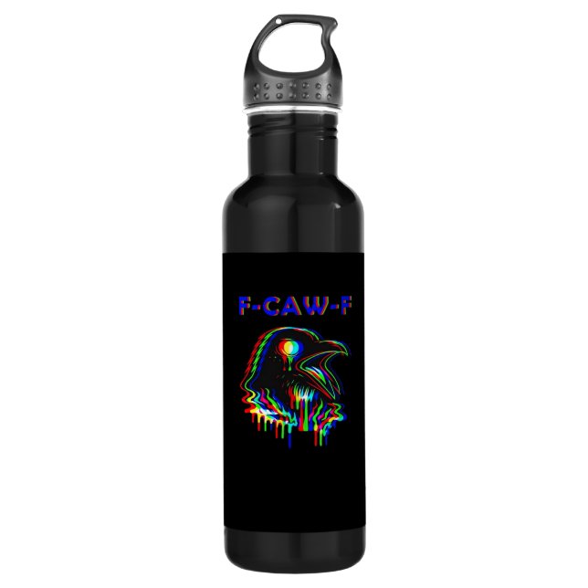 F-Caw-F Halloween Music Party Essential 710 Ml Water Bottle (Front)
